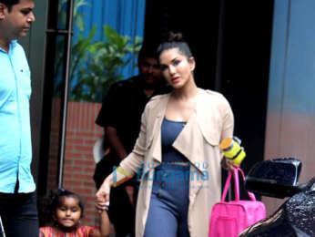 Photos: Sunny Leone spotted with her kids in Juhu