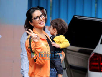 Photos: Sunny Leone spotted with her kids in Juhu
