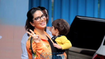 Photos: Sunny Leone spotted with her kids in Juhu