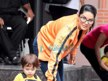 Photos: Sunny Leone spotted with her kids in Juhu