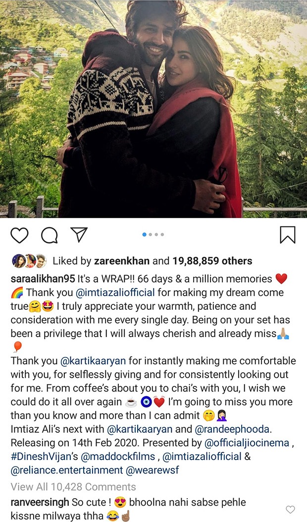 Ranveer Singh teases Love Aaj Kal 2 pair Kartik Aaryan and Sara Ali Khan Ranveer Singh teases Love Aaj Kal 2 pair Kartik Aaryan and Sara Ali Khan