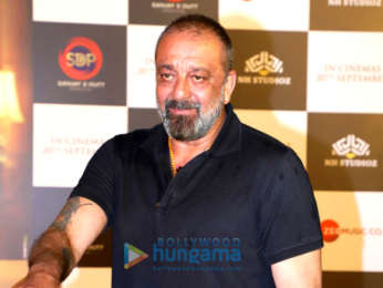 Photos: Sanjay Dutt and Manyata Dutt snapped attending the teaser launch of Prasthanam