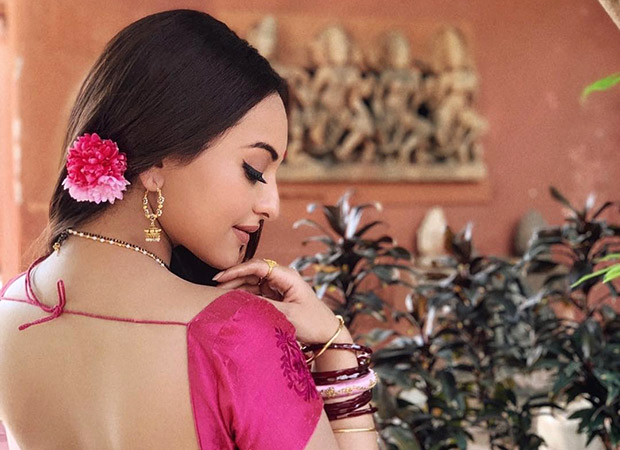 Sonakshi Sinha begins the next schedule of Dabangg 3 on a floral note!