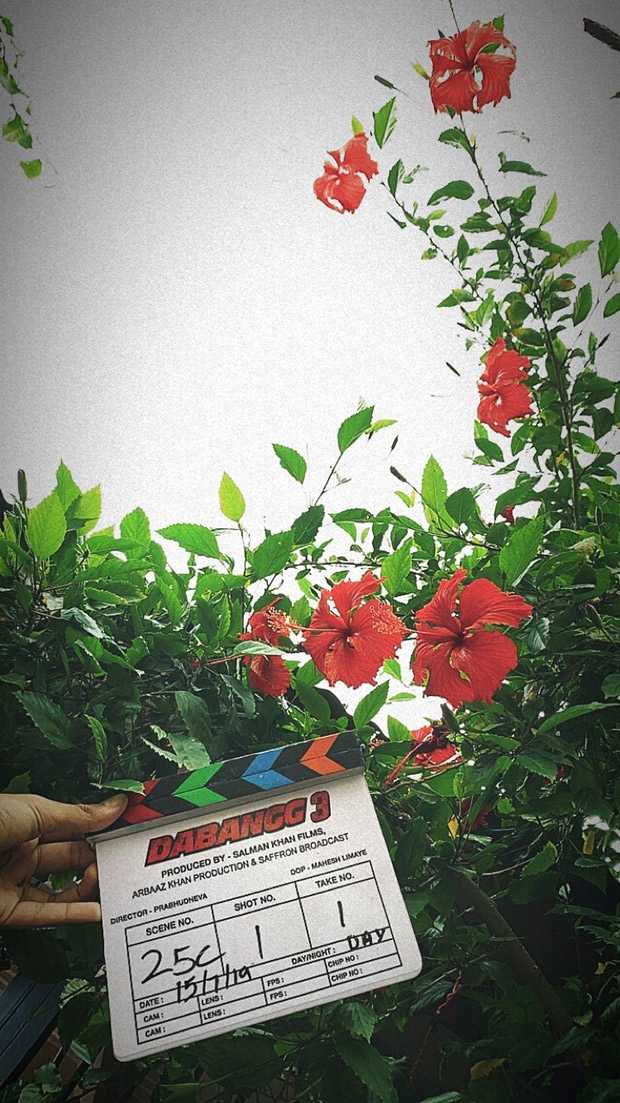 Sonakshi Sinha begins the next schedule of Dabangg 3 on a floral note!