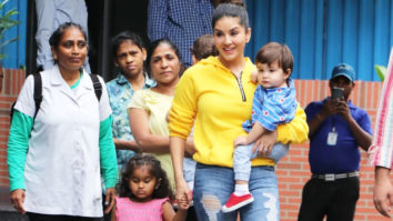 Sunny Leone spotted with kids at play school