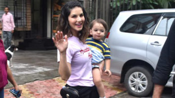 Sunny Leone with family spotted at Play School Fusion Juhu