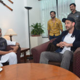 Super 30 team Hrithik Roshan, Anand Kumar, Vikas Bahl meet Deputy Chief Minister Sushil Kumar Modi in Patna