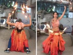 WATCH VIDEO: Nora Fatehi training with fire-hoops for ‘O Saki Saki’ is one video you shouldn’t miss!
