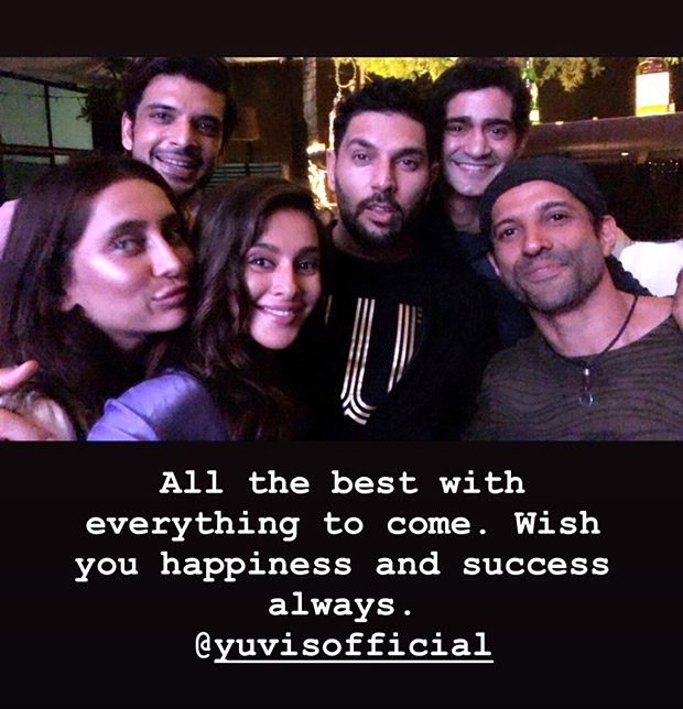 Inside Pics: Yuvraj Singh enjoys his retirement celebrations with wife Hazel Keech and ex-girlfriend Kim Sharma; Farhan Akhtar and Shibani Dandekar also attend the bash