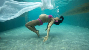 Sameera Reddy flaunts her baby bump in bikini in this underwater photoshoot to promote positive body image!