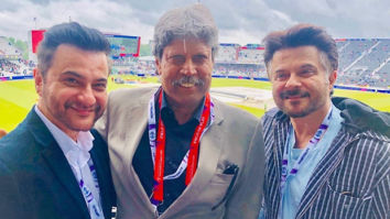 Anil Kapoor and Sanjay Kapoor have a fan boy moment as they meet cricket legend Kapil Dev at the ongoing ICC World Cup!
