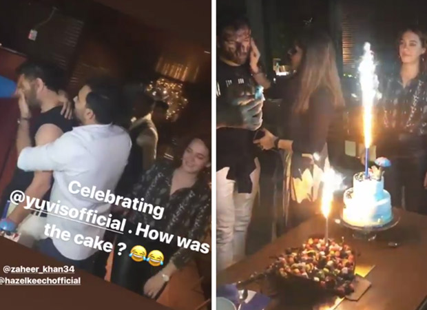 Inside Pics: Yuvraj Singh enjoys his retirement celebrations with wife Hazel Keech and ex-girlfriend Kim Sharma; Farhan Akhtar and Shibani Dandekar also attend the bash