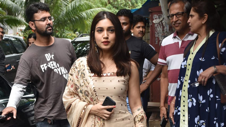 Bhumi Pednekar snapped at Bayroute in Juhu