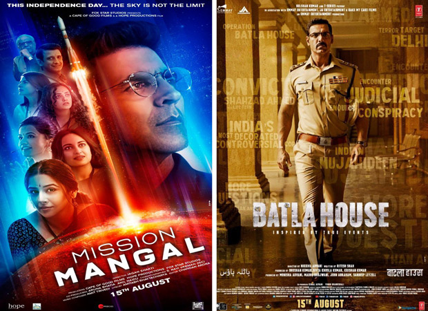 Box Office Mission Mangal takes a lead over Batla House at advance booking; all set for a 20+ cr opening Box Office Mission Mangal takes a lead over Batla House at advance booking; all set for a 20+ cr opening