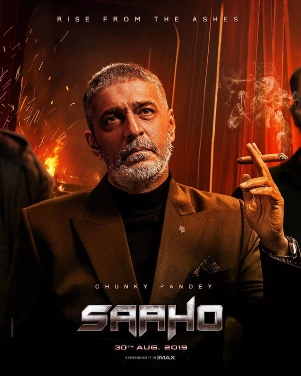 Chunky Panday gives an ominous look in the first look poster of Saaho