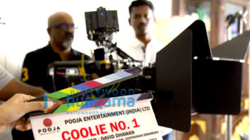 On The Sets From The Movie Coolie No. 1
