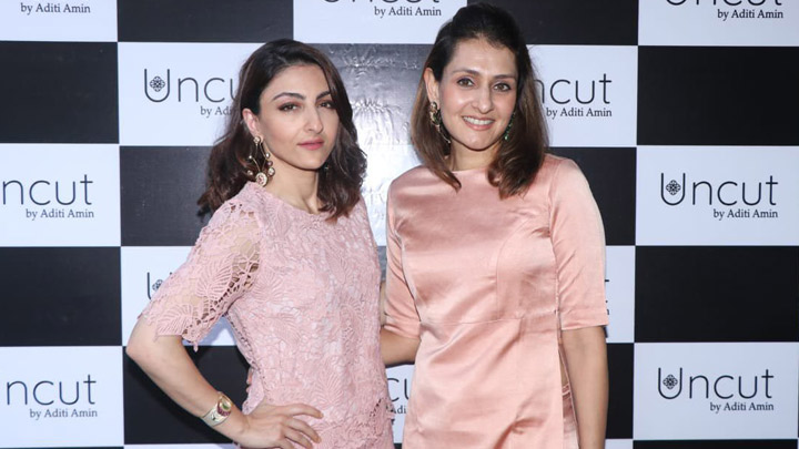 Exclusive launch of Aditi Amin latest collection uncut with Soha Ali Khan