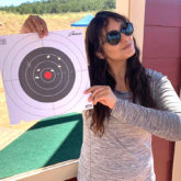 Huma Qureshi is preparing herself for Zack Snyder’s Army Of The Dead by practicing rifle shooting!