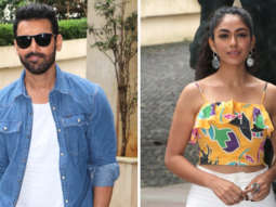 John Abraham, Mrunal Thakur and Nikhil Advani snapped promoting their film Batla House at Radio City office in Bandra