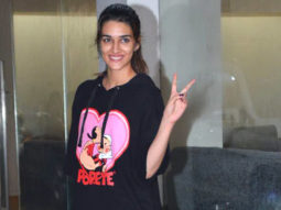 Kriti Sanon snapped at a dubbing studio in Juhu