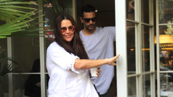 Neha Dhupia & Angad Bedi spotted at sequel restaurant Bandra