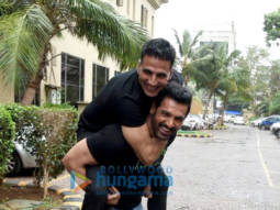 Photos: Akshay Kumar, John Abraham and others snapped promoting their respective films Mission Mangal and Batla House