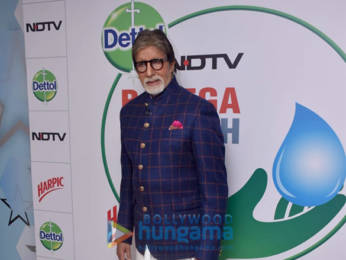 Photos: Amitabh Bachchan attends the launch of NDTV Dettol Banega Swachh India season 9
