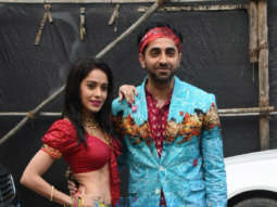 Photos: Ayushmann Khurrana and Nushrat Bharucha snapped promoting Dream Girl at Filmcity