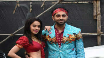 Photos: Ayushmann Khurrana and Nushrat Bharucha snapped promoting Dream Girl at Filmcity