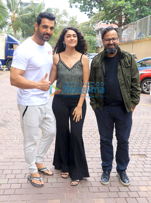 Photos: Cast of Batla House snapped during promotions at JW Marriott, Juhu Photos: Cast of Batla House snapped during promotions at JW Marriott, Juhu