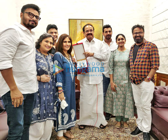 photos john abraham bhushan kumar nikkhil advani and others snapped meeting the vice president of india venkaiah naidu 2