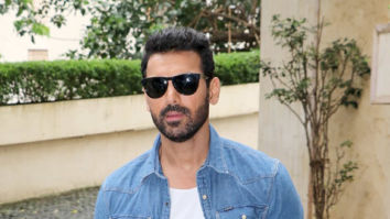Photos: John Abraham, Mrunal Thakur and Nikhil Advani snapped promoting their film Batla House at Radio City office in Bandra