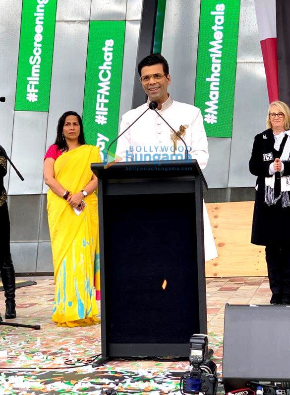 Photos: Karan Johar snapped hoisting the Indian Flag in Melbourne