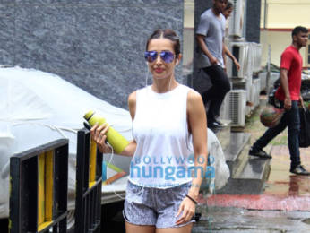 Photos: Malaika Arora and Amrita Arora snapped at I Think Fitness in Bandra