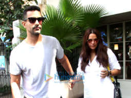 Photos: Neha Dhupia and Angad Bedi spotted at Sequel Cafe in Bandra