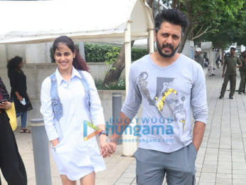 Photos: Riteish Deshmukh and Genelia D’Souza spotted at BKC
