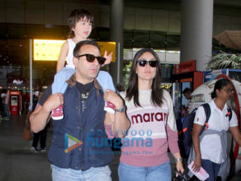 Photos: Saif Ali Khan and Kareena Kapoor Khan snapped at the airport