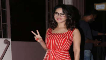 Photos: Sunny Leone snapped at a dubbing studio in Bandra