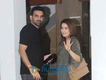 Photos: Zaheer Khan and Sagarika Ghatge snapped in Bandra