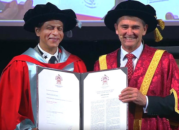 Shah Rukh Khan receives first of its kind honorary doctorate from La Trobe University in Melbourne