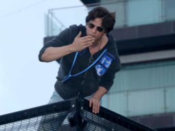 Shah Rukh Khan waves hand to fans on the occasion of Eid Al Adha