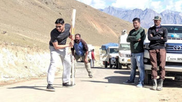 Sidharth Malhotra enjoys a fun game of cricket on the sets of Shershaah