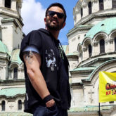 ‘Khatron Ke Khiladi’ host Rohit Shetty stands on top of a moving train