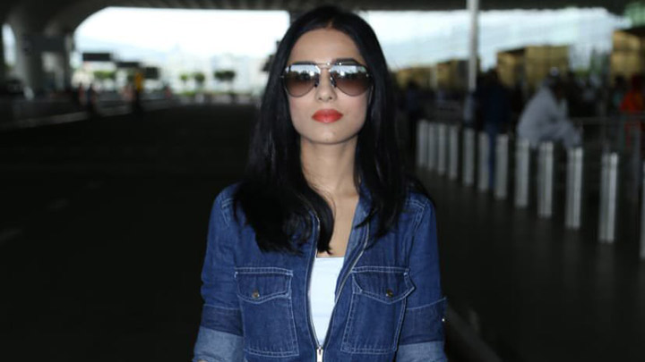 Amrita Rao spotted at Airport