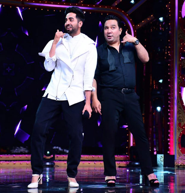 VIDEO: Ayushmann Khurrana wears high heels to dance on the sets of Nach Baliye