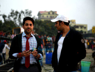 On the sets of the movie Dream Girl