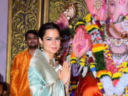 Kangna Ranaut attends Aarti & Pooja at Andheri Ka Raja