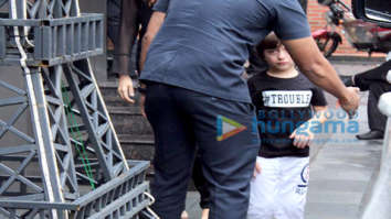 Photos: AbRam Khan spotted at play school in Juhu