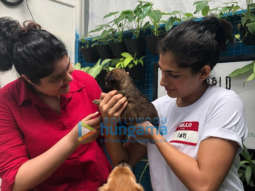 Photos: Anshula Kapoor and Kubbra Sait spotted at World For All Animal Shelter