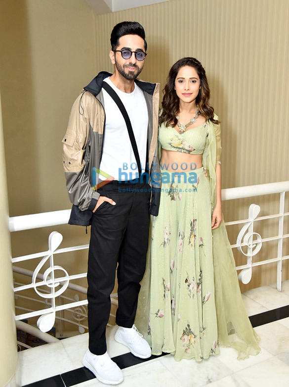 Photos: Ayushmann Khurrana and Nushrat Bharucha snapped during ‘Dream Girl’ promotions